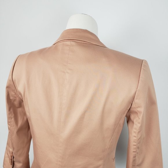 ***SOLD*** RW&CO Pink 3/4 Sleeve Cotton Blazer - Picture 7 of 9